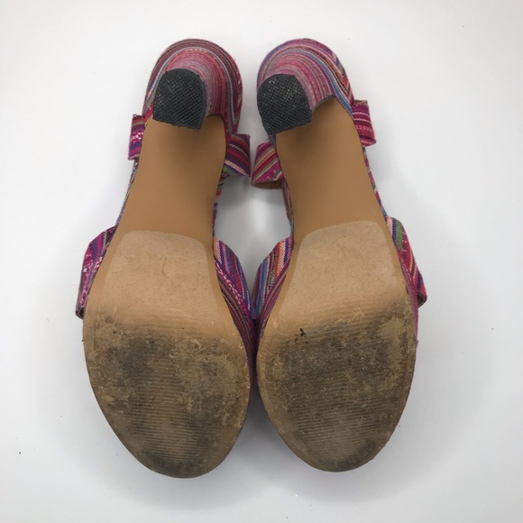 Steve Madden Stripe Heels - Picture 3 of 4